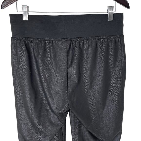 80s 90s Retro Vibe Faux Snakeskin Pants Leggings Size 12 - Picture 4 of 7